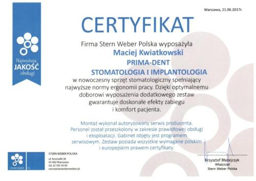 Prima-Dent Certyfikat-Maciej14
