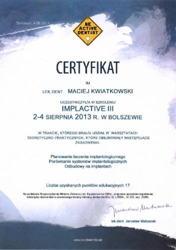 Prima-Dent Certyfikat-Maciej19