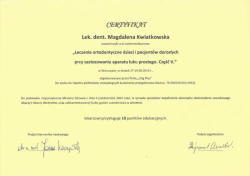 Prima-Dent Certyfikat-Magdalena21